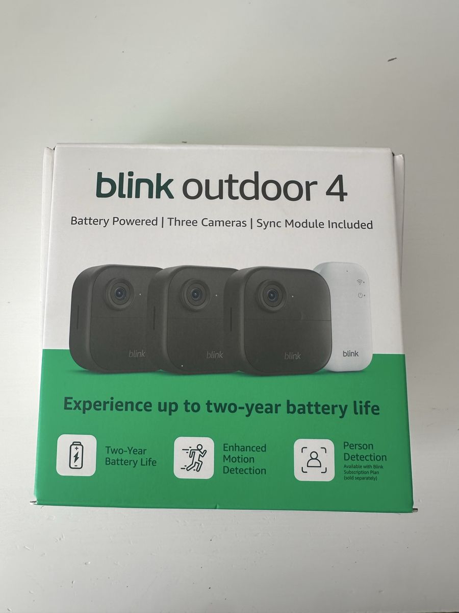 Blink Outdoor 4 Wireless Security Camera System (3 Cameras + Sync Module)