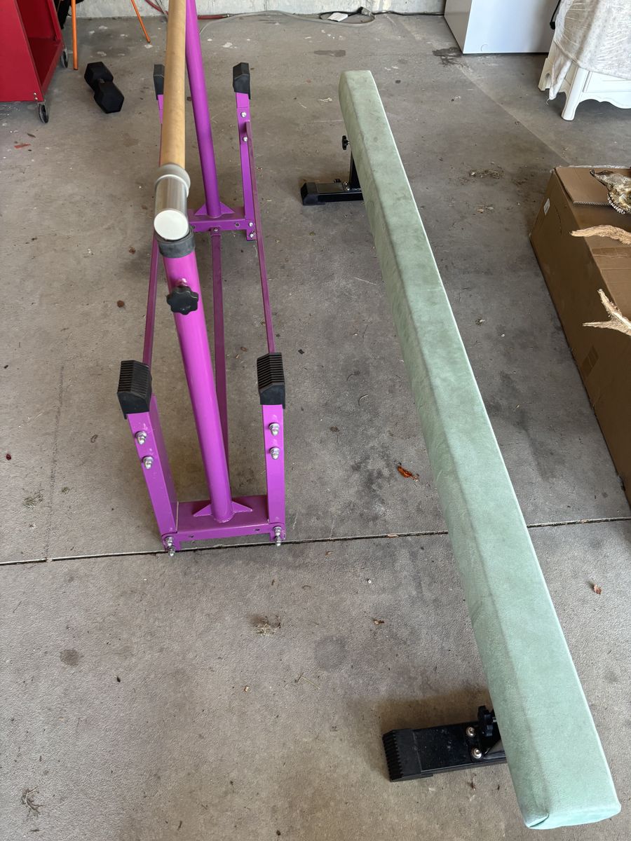 Gymnastics beam and bars