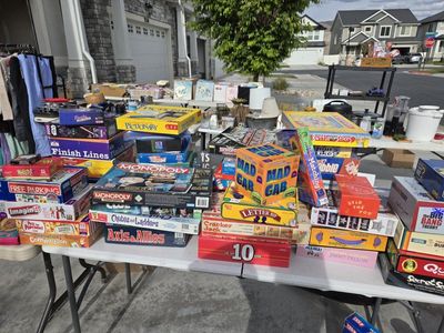 Sat 5-9pm 4/25 Huge Multifamily Yard Sale