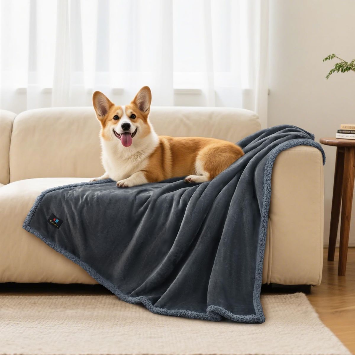 2-Pet Blanket for Dogs and Cats - Soft, Machine Washable Pet Throw