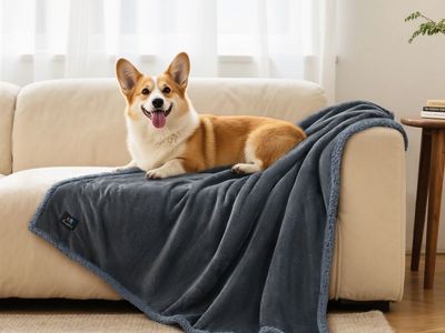 2-Pet Blanket for Dogs and Cats - Soft, Machine Washable Pet Throw