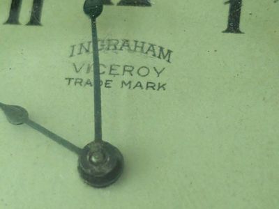 Ingraham Viceroy Trade Mark windup with silver cha