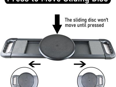 Sliding Patient Transfer Board with 360-Degree Rotating Disc and Handles