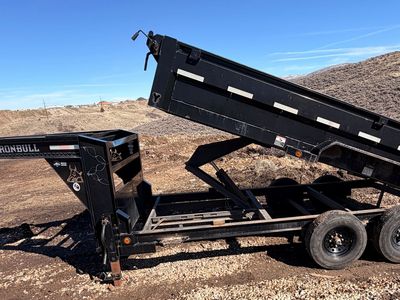 2022 Ironbull Gooseneck Dump Trailer, Tarp, 16x8 bed