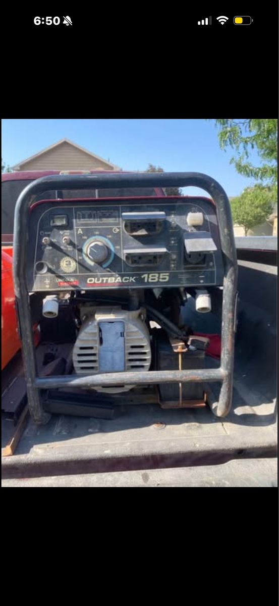 Lincoln Electric Outback 185 Engine-Driven Welder Generator, 5700W Peak, 5200W Continuous
