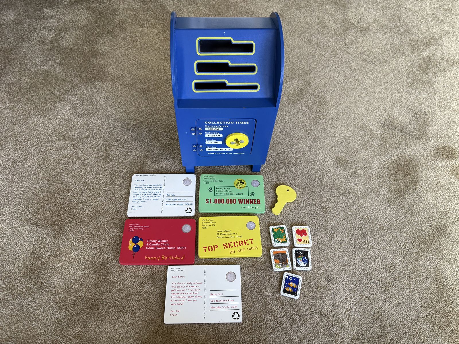 Melissa & Doug Stamp & Sort Mailbox Set