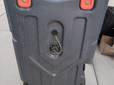 Camco Rhino 28 Gallon Portable Waste Tank RV Tote Tank with Wheels