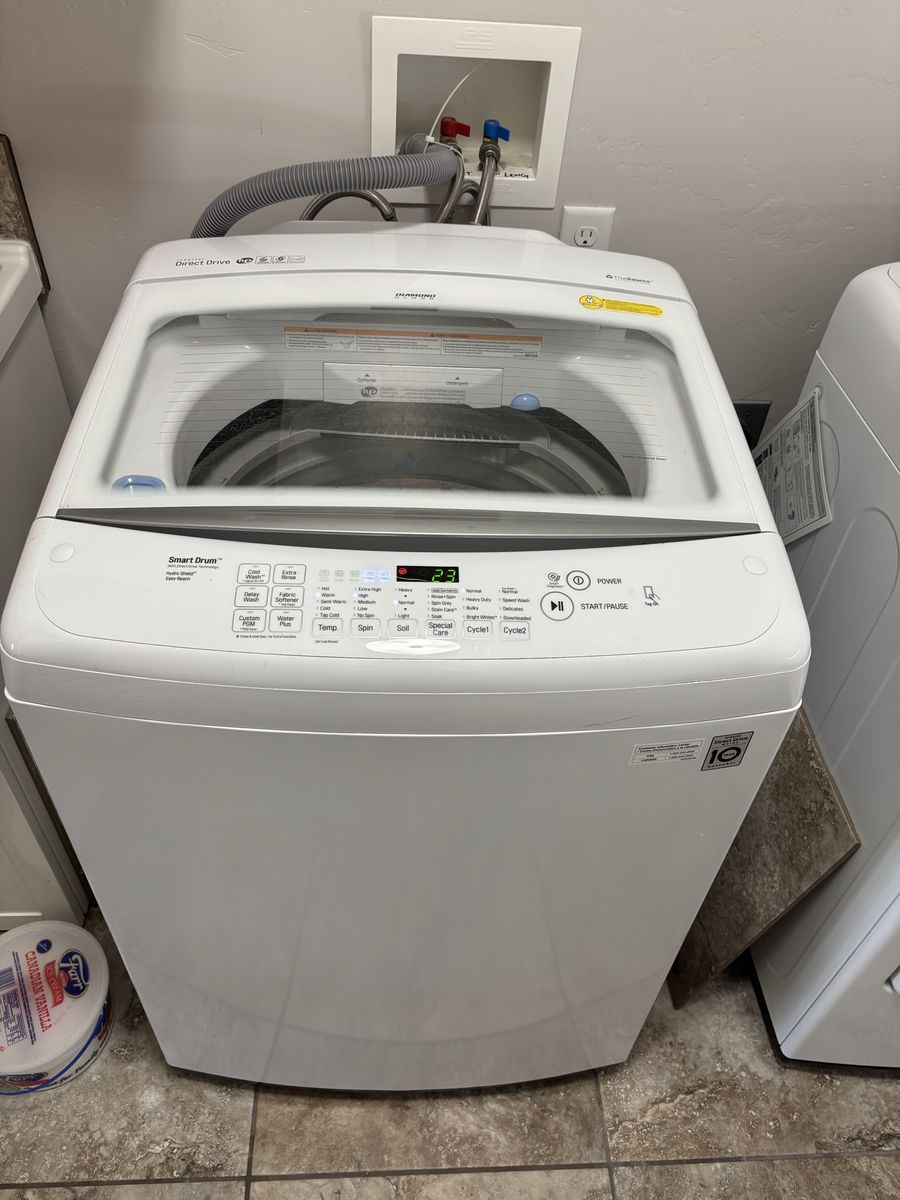LG WT1501CW SmartDrum Top Load Washing Machine White - Excellent Condition