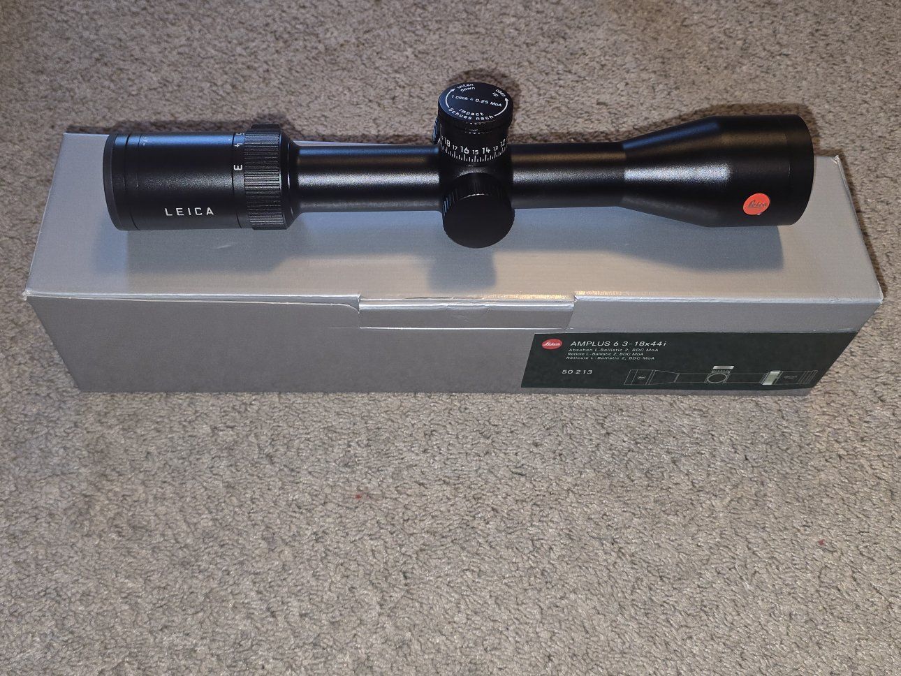 Leica Amplus 6 3-18x44i Scope with Reticle L-Ballistic 2 BDC MoA