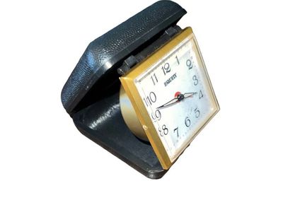 Vintage Equity Folding Travel Alarm Clock