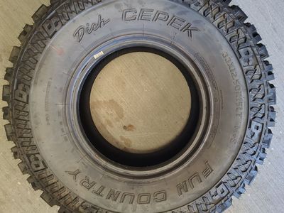 33x12.50r15 Tires set of 5