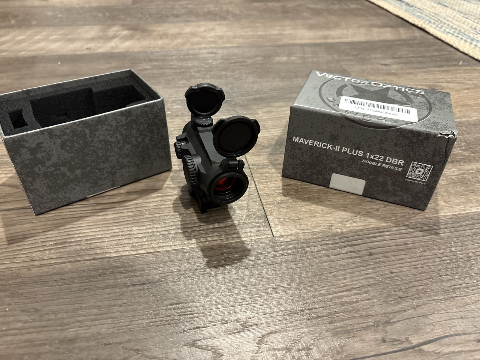 Vector Optics Maverick-II Plus 1x22 DBR Double Reticle Red Dot Sight with Box