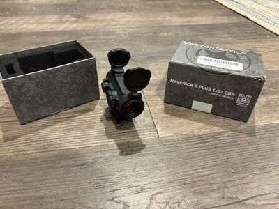 Vector Optics Maverick-II Plus 1x22 DBR Double Reticle Red Dot Sight with Box