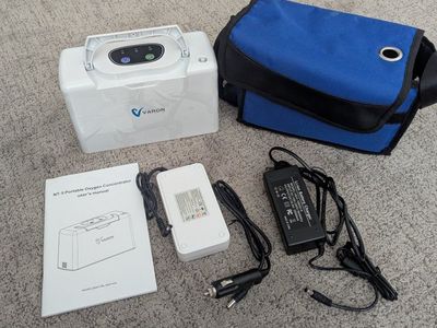 Varon NT-5 Portable Oxygen Concentrator with Carrying Bag and Chargers
