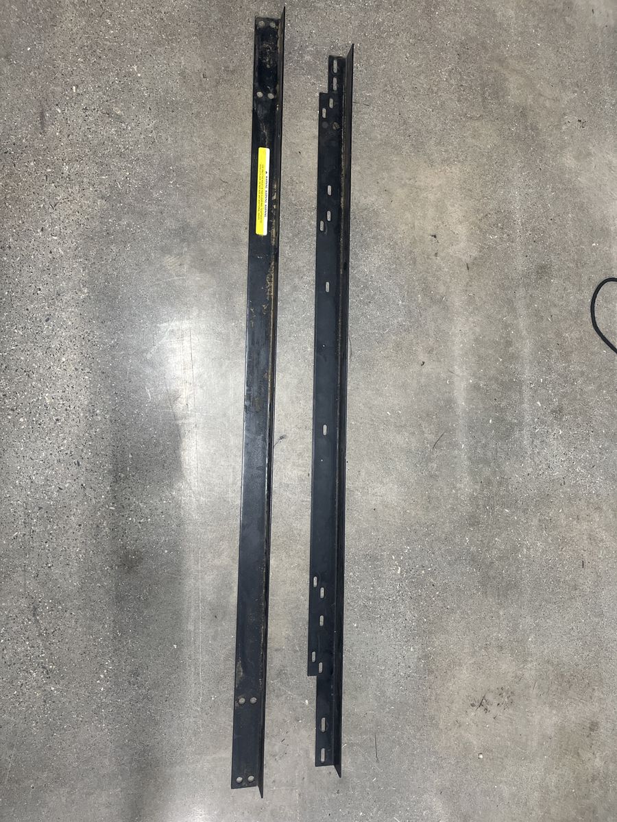 Metal Bed Frame Rails Black - Set of 2