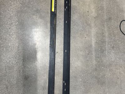 Metal Bed Frame Rails Black - Set of 2