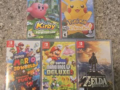 Nintendo Switch games $35 each including Super Mario Bros U Deluxe! trades considered!~