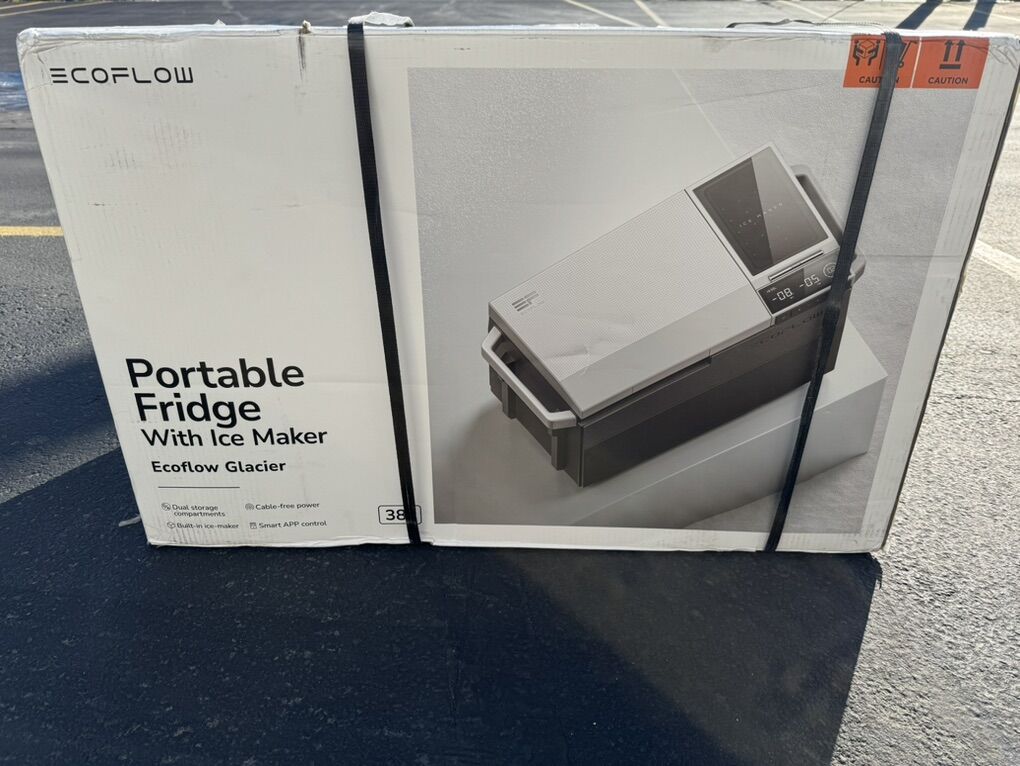 New 12V EcoFlow Portable Refrigerator W IceMaker