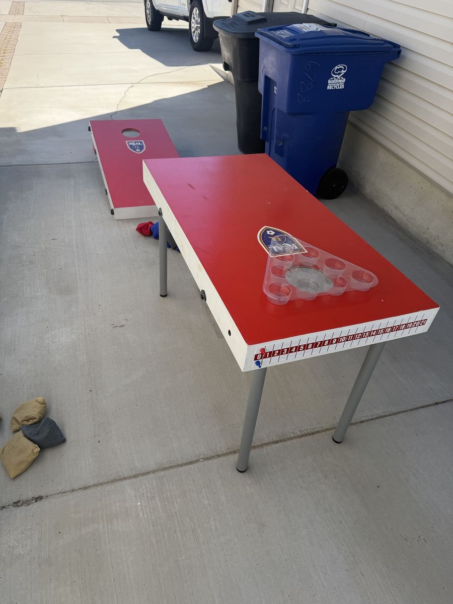 Custom Cornhole Boards w/beer Pong Conversion