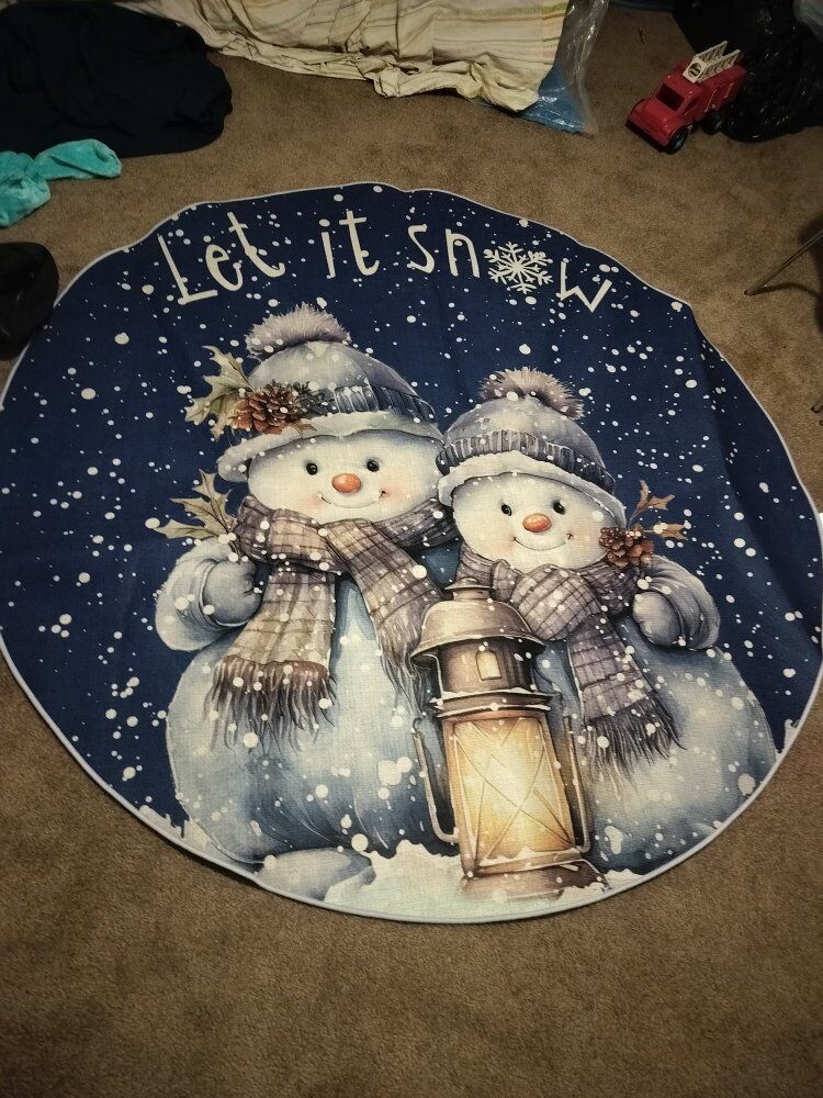 snowman rug