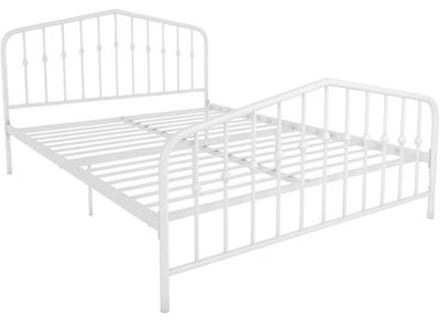 FREE! White Metal Platform Bed Frame with Headboard and Footboard