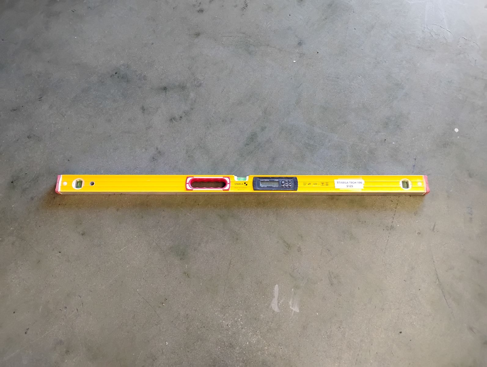 Stabila 48" Tech 196 Heavy-Duty Electronic Spirit Level