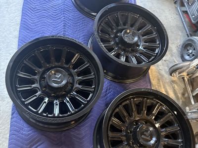 Fuel rims Set of 4 Fittipaldi Gloss Black fuel Wheels-20” off a Ford F250