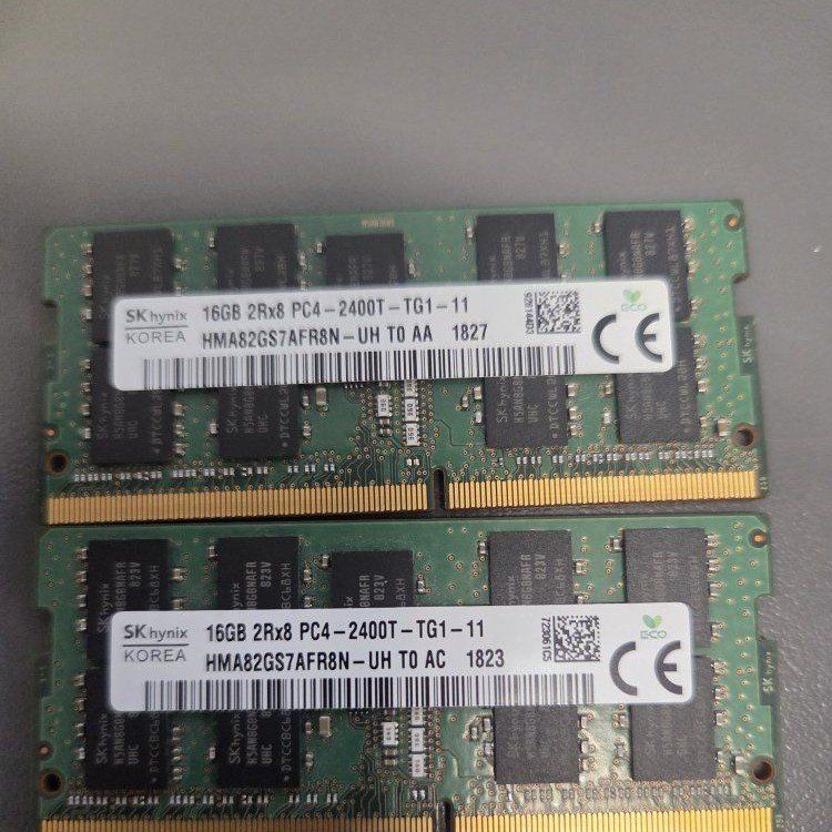 ddr4 sodimm 2400T 16gb sticks
