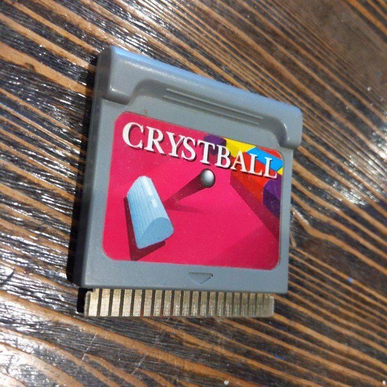 Vintage 90s Crystball Retro Handheld Video Game Cartridge