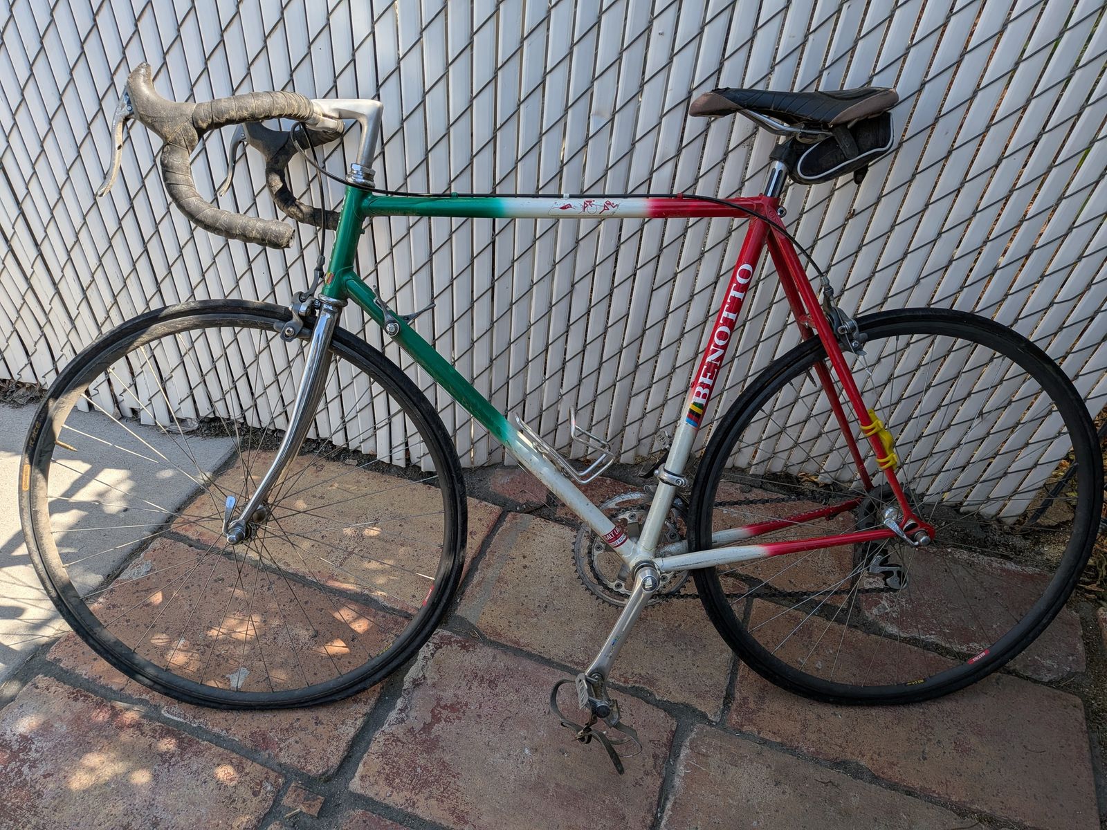 Benotto EX4130 Triathlon Vintage Bicycle, Italian Flag Colors
