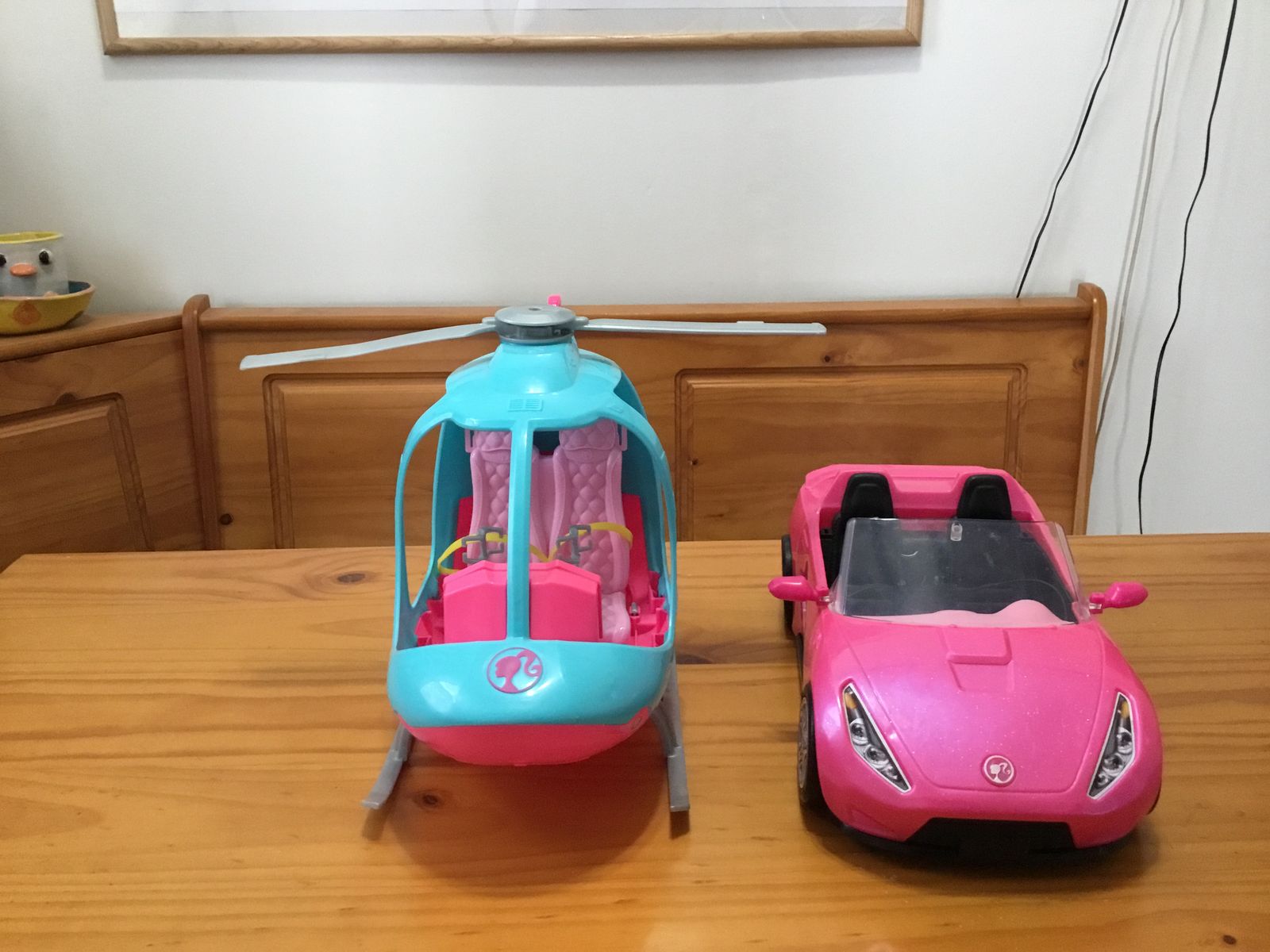 Barbie Doll Helicopter and Car