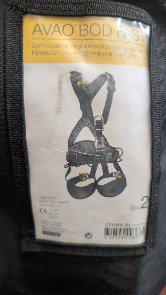 Petzl Avao Bod Fast Fall Arrest & Work Positioning Harness Size 2