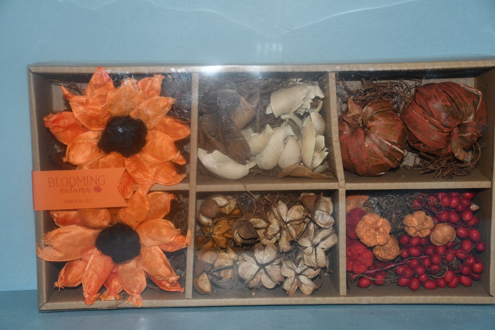 NEW ~ BOX of FALL or WREATH MAKING ITEMS ~ SUNFLOWERS, PUMPKINS...~ VERY NICE ~ ALL FOR $5