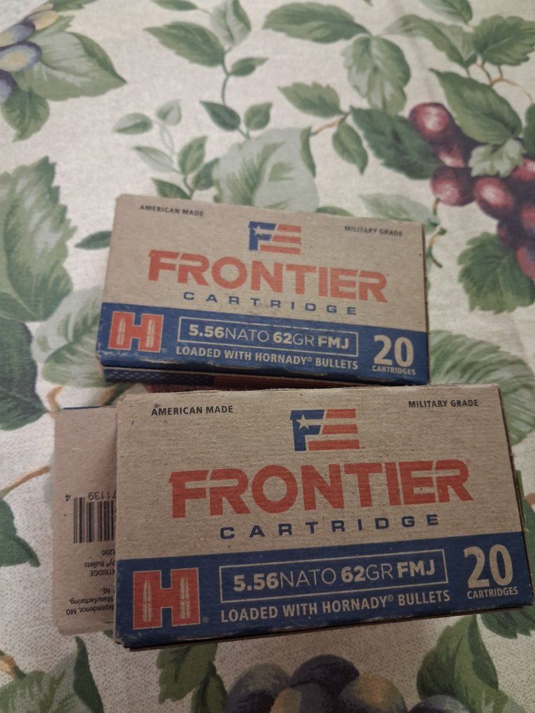 Hornady Frontier 5.56 NATO 62-Grain FMJ (Full Metal Jacket) 