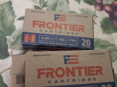 Hornady Frontier 5.56 NATO 62-Grain FMJ (Full Metal Jacket)