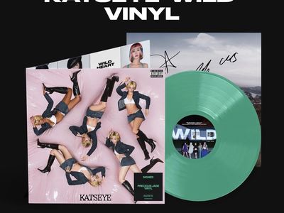 KATSEYE-SIGNED WILD-Precious Jade Green Colored Vinyl LP-Limited Edition-Autographed-RARE-SEALED