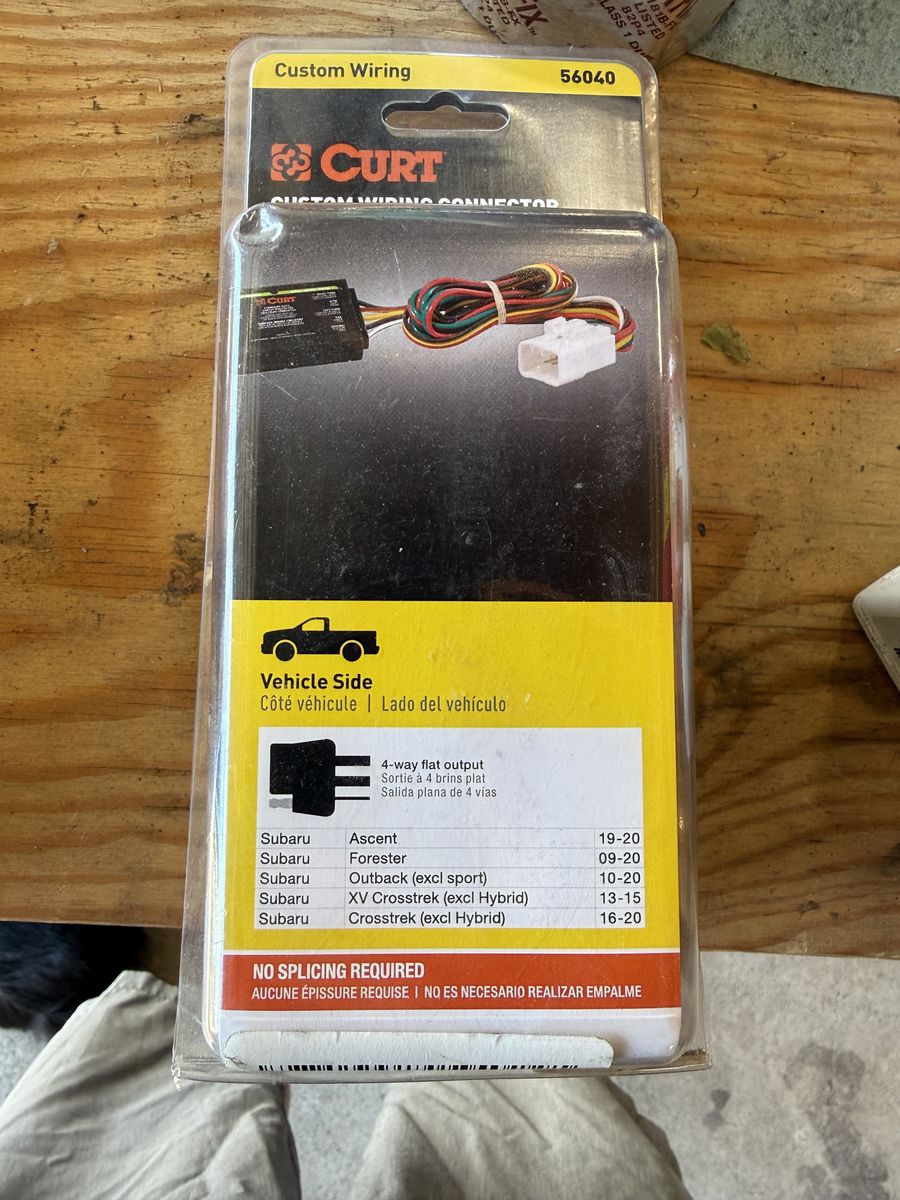 Subaru Curt 55370 Trailer hitch wiring harness, New