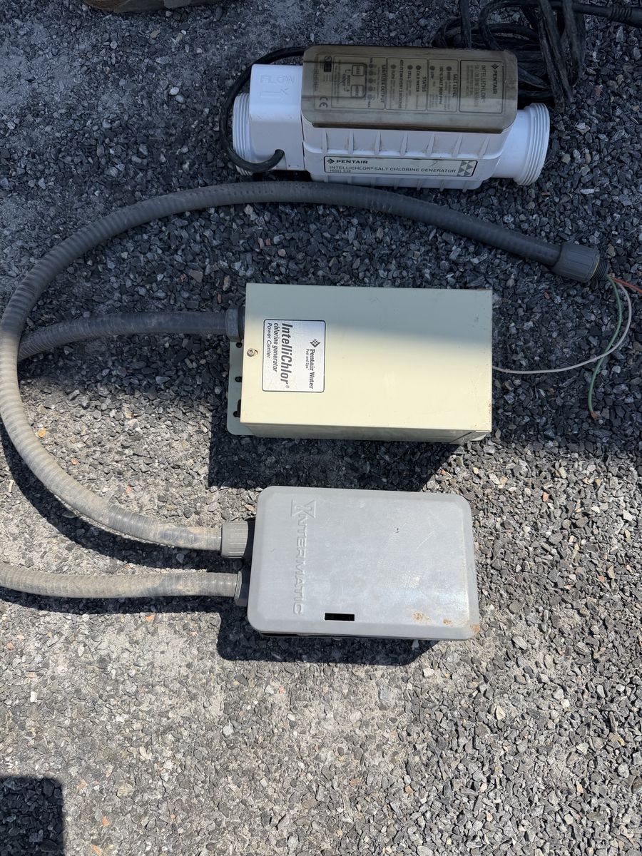 Pentair IntelliChlor IC40 Salt Chlorine Generator System - Cell, Power Center, Intermatic Timer