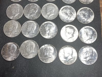 20 Coin Roll 1966-1969 40% Silver Kennedy Halves
