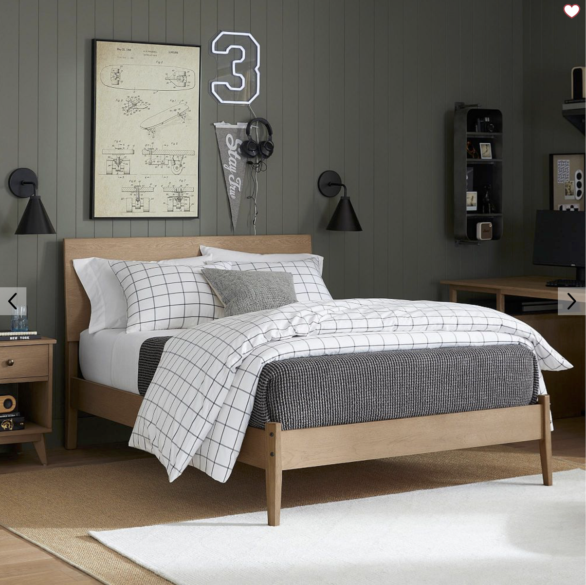 Full Pottery Barn Keaton Wood Bed