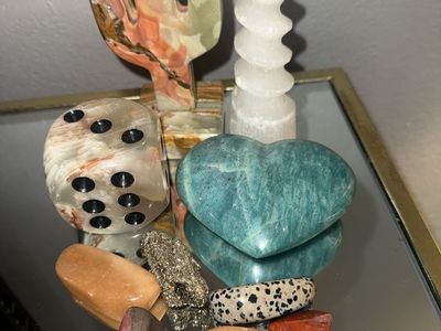 Assorted Crystal Bundle and Mineral Specimen Lot - Carvings, Tumbles, and Raw Stones