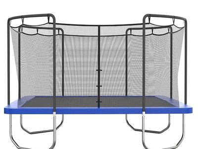15 Foot SQUARE TRAMPOLINE WITH ENCLOSURE COMBO