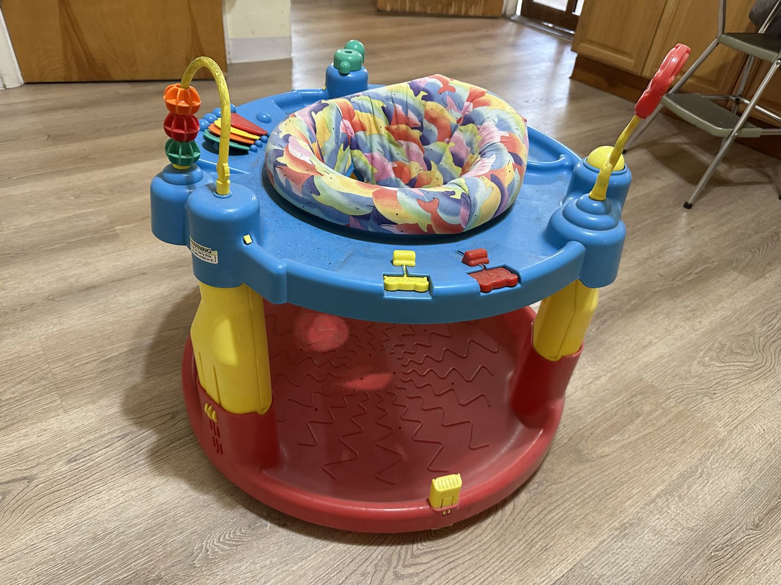 Kolcraft WonderBug Activity Center Sit-to-Stand Baby Walker & Jumper Blue/Red/Yellow