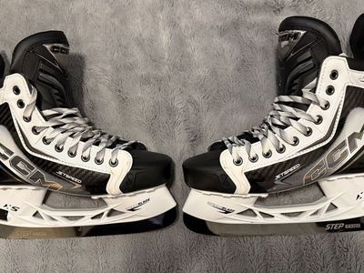 CCM Jetspeed FT8 Pro White LE Skates 7.5 Tapered
