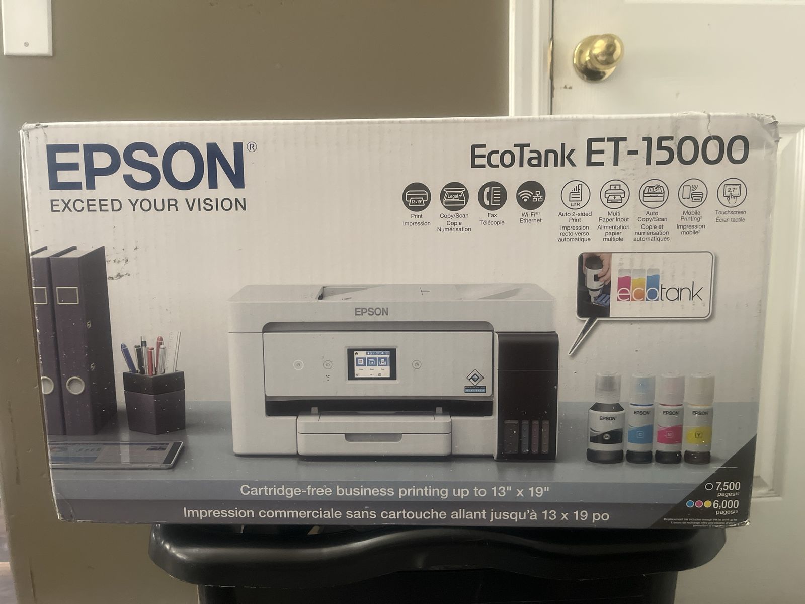Epson EcoTank ET-15000 All-in-One Supertank Wireless Printer - Includes Inks