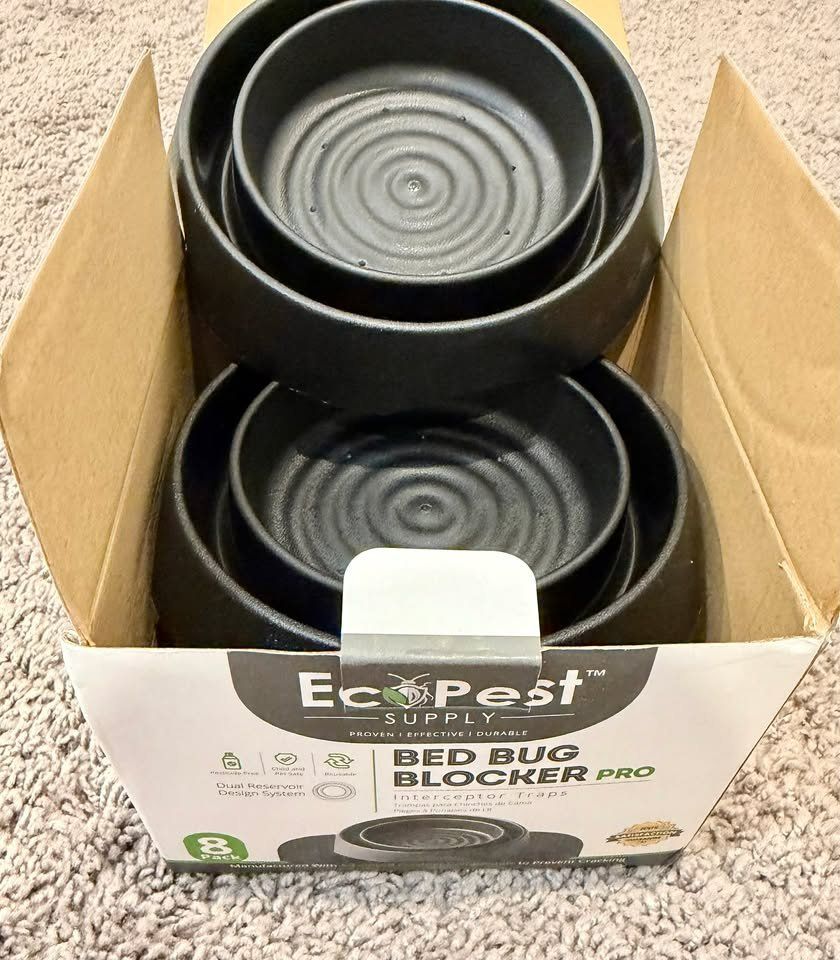 Bed Bug Interceptor Traps - EcoPest 8 Pack, New Open Box
