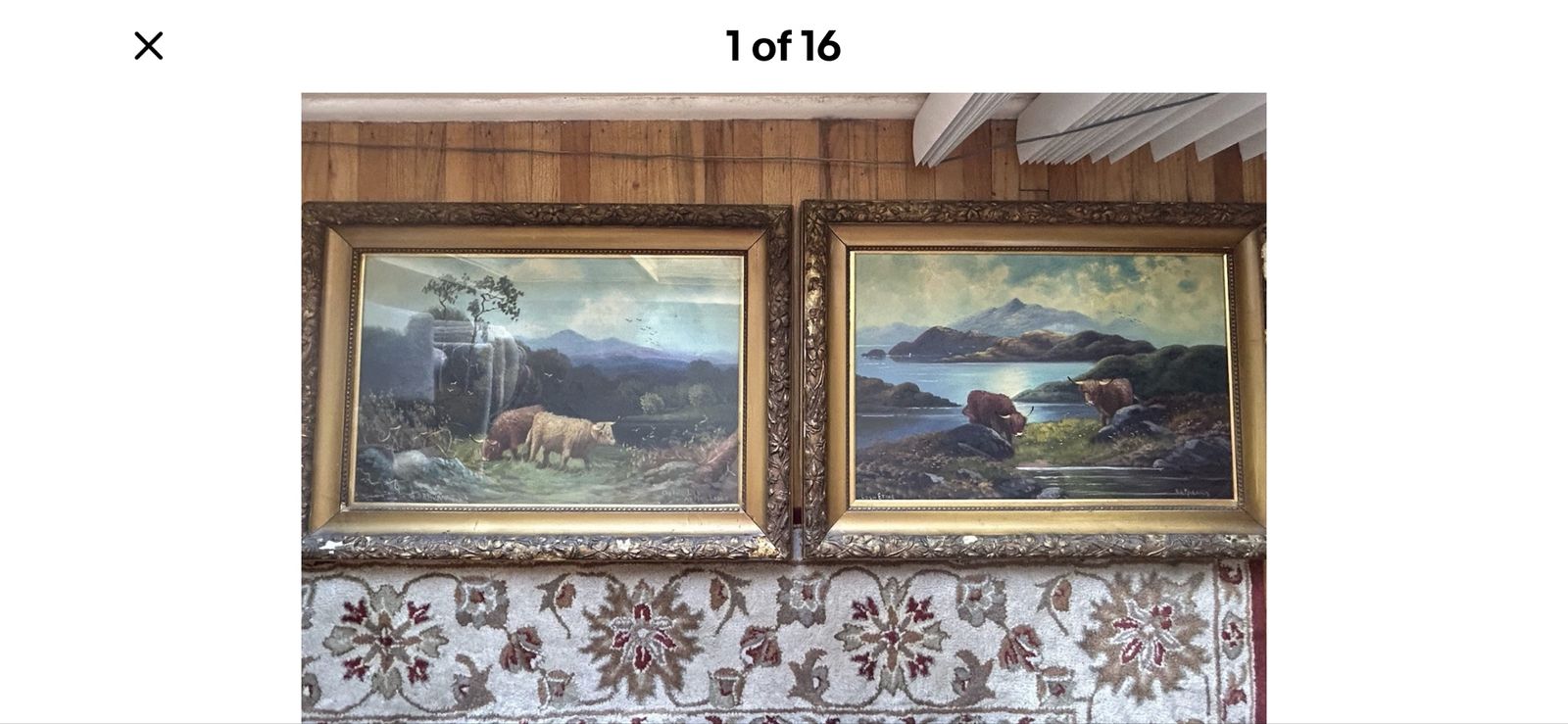 Two Framed Old Scottish Oil Paintings R.A. Murray