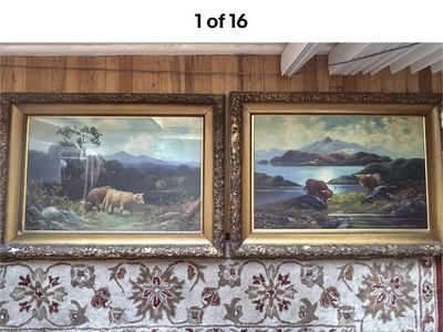 Two Framed Old Scottish Oil Paintings R.A. Murray