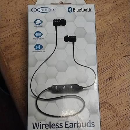 INFINITEK Bluetooth Wireless Earbuds - Comfort Fit, Stereo Sound, Remote & Mic