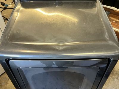 Grey Samsung electric dryer